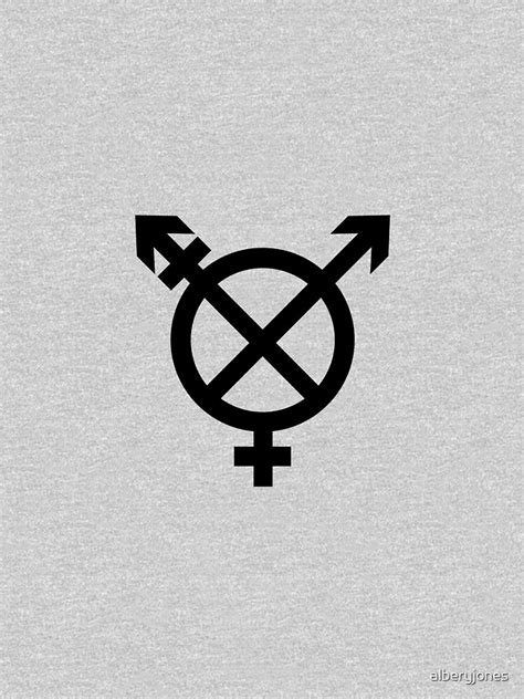 Trans Nonbinary Gender Symbol T Shirt By Alberyjones Redbubble