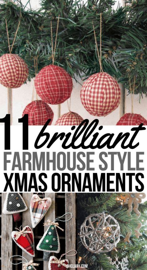 Diy Farmhouse Christmas Ornaments Rustic Ornaments You Ll Want In