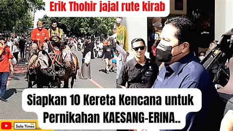 Menteri Erick Thohir Jajal Kereta Kencana Lintasi Car Free Day Jelang