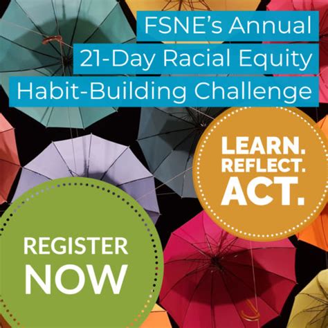 21 Day Racial Equity Habit Building Challenge Food Solutions New England