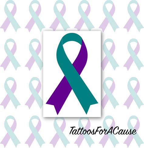 Domestic Violence Ribbon Tattoo