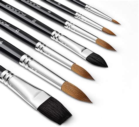 Amazon Sable Watercolor Brushes Professional Fuumuui Pcs