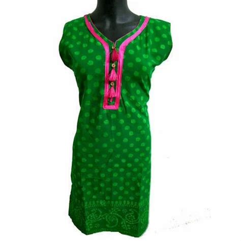 Printed Sleeveless Cotton Kurti Size Xl L And Xxl At Rs 150 Piece In