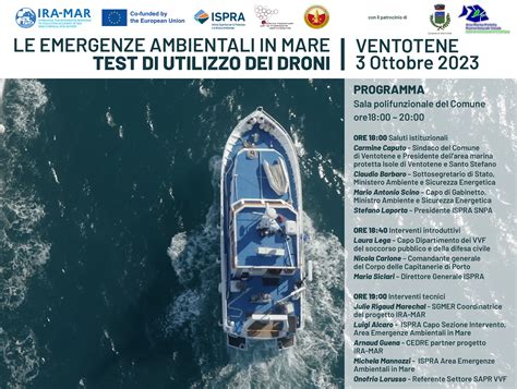 Le Emergenze Ambientali In Mare Test Di Utilizzo Dei Droni