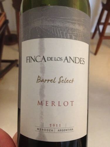 Finca De Los Andes Barrel Select Merlot Vivino US