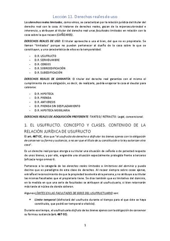 Leccion Derechos Reales De Uso Pdf