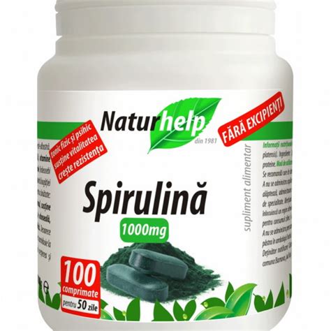 SPIRULINA 1000MG 100 COMPRIMATE NATURHELP