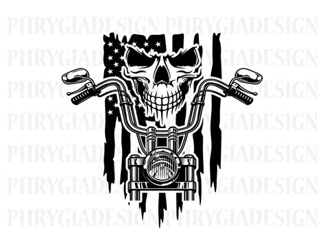 Motorcycle Skull Svg Motorcycle Svg Biker Shirt Svg Biker Skull Svg Motorbike Svg