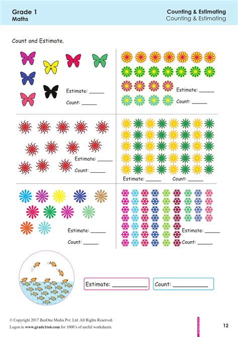 Estimate And Count Worksheets