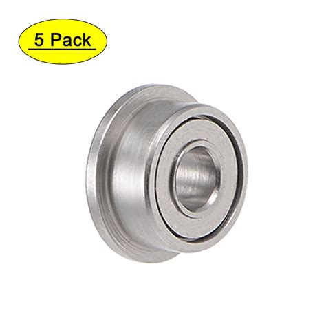 Uxcell 2x5x2 5mm MF52ZZ Full Complement Flange Ball Bearings 5 Pack