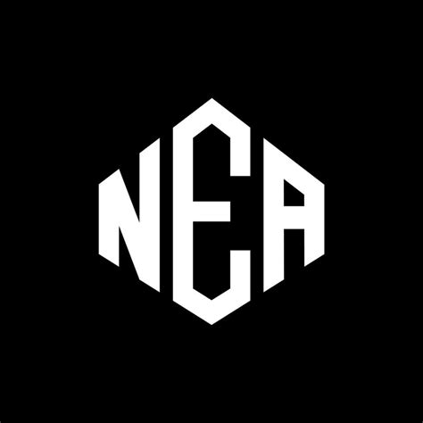 NEA letter logo design with polygon shape. NEA polygon and cube shape ...