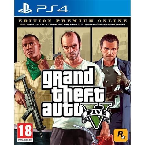 GTA V EDITION PREMIUM Jeu PS4 Cdiscount Jeux vidéo