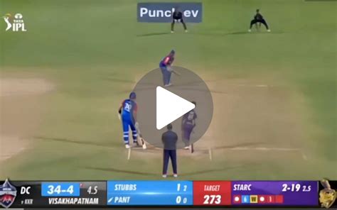 Watch Rishabh Pant Smokes Mitchell Starc For Stunning First Ball