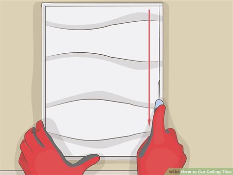 How To Cut Ceiling Tiles Steps With Pictures Wikihow