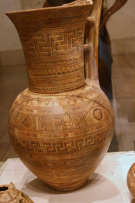 Terracotta Oinochoe Jug Greek Attic Geometric Period Mid 8th