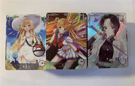 Holo Anime Waifu Trading Cards Goddess Story Tcg Etsy