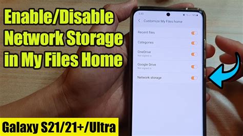 Galaxy S21 Ultra Plus How To Enable Disable Network Storage In My