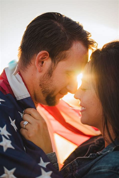 Fourth Of July Romance In 2020 Flag Photoshoot Couples Photoshoot