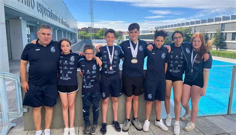 Cinco medallas para los infantiles del CD Natación San José Obrero en