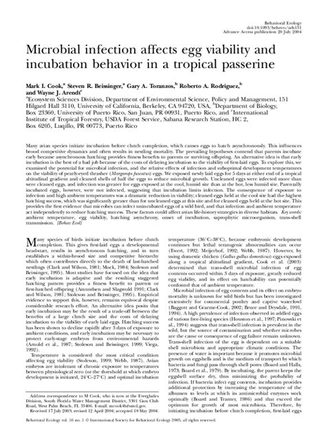 Fillable Online Microbial Infection Affects Egg Viability And