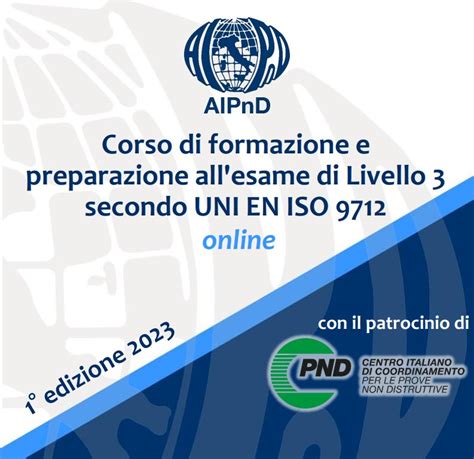 Corsi AIPND GRATUITI Di Formazione Di Livello 3 Certificati Con