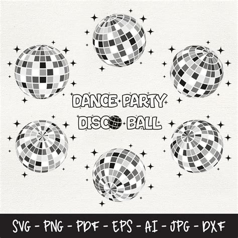 Disco Ball Svg Bundle Disco Ball Black Disco Ball 70s Svg Party Svg Disco Ball Clip Art