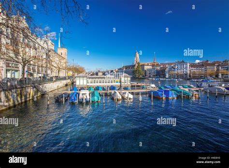 Zuerich Switzerland February View Of Historic Zuerich