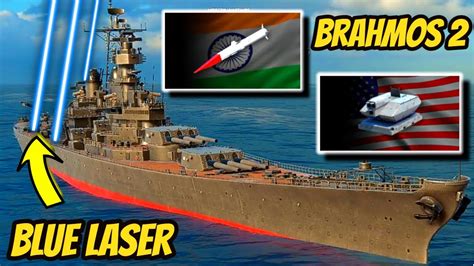 Uss Missouri With New Brahmos Missile And Oerlikon Hel Blue Laser