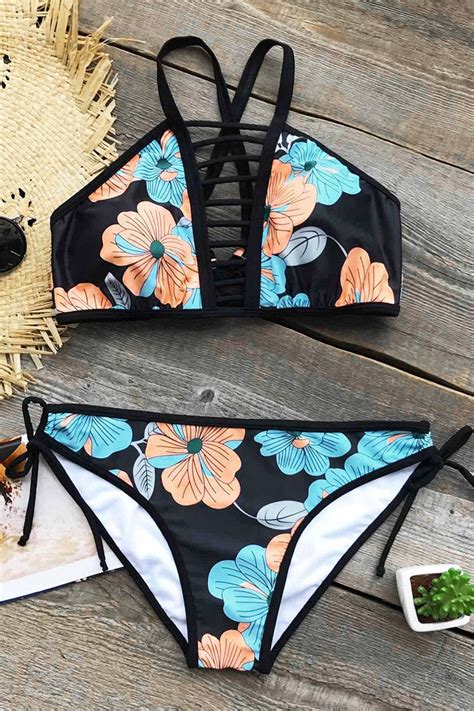 Burning Desire Floral Bikini Set