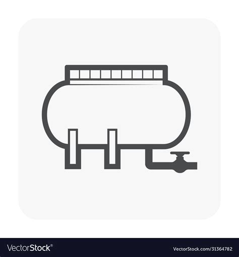 Gas Tank Icon Royalty Free Vector Image Vectorstock