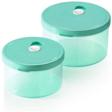 Casa Origin Microwavable Food Containers With Lid 2 Pieces Round