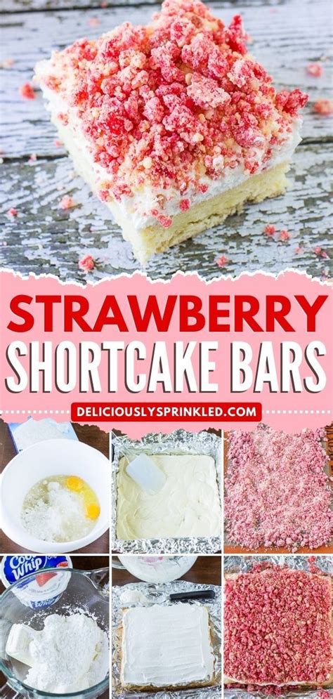 Strawberry Shortcake Bars Bbq Desserts Easy Summer Desserts Dessert