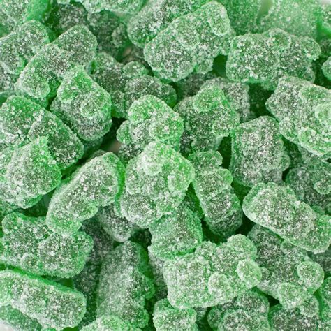 Green Apple Gummy Bears Sugar Coated 1 Lb Bulk Candy Just Candy Flavor