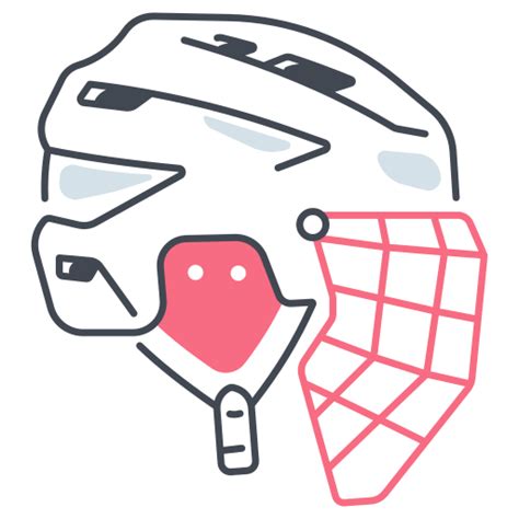 Hockey helmet Generic color fill icon