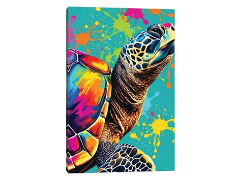 Sea Turtle Canvas Wall Art By Artsy Bessy Icanvas