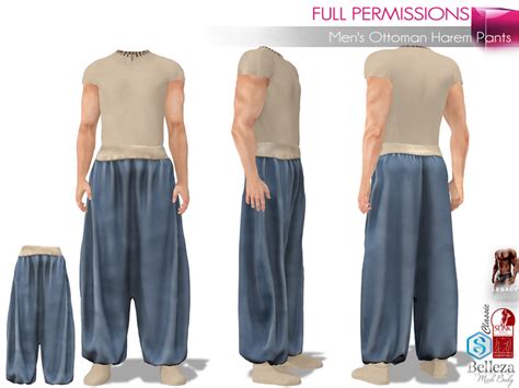 Second Life Marketplace Full Perm Mens Ottoman Harem Pants For