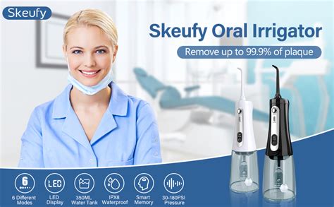 Water Flossers For Teeth Cordless Skeufy Oral Irrigator With 6 Modes