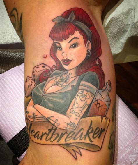 90 Best Pinup Tattoo Girl Designs And Meanings Add Style In 2019