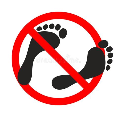 No Feet Allowed Sign