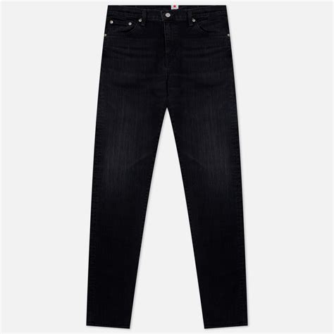 Edwin Slim Tapered Kaihara Black X Black Stretch Denim