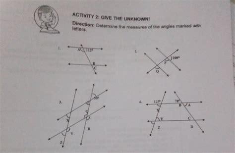 Solved Activity Give The Unknowni Oirection Determine The Measures