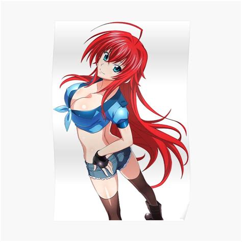 Sexy Rias Gremory High School Dxd Poster By Hidoyatarg Redbubble