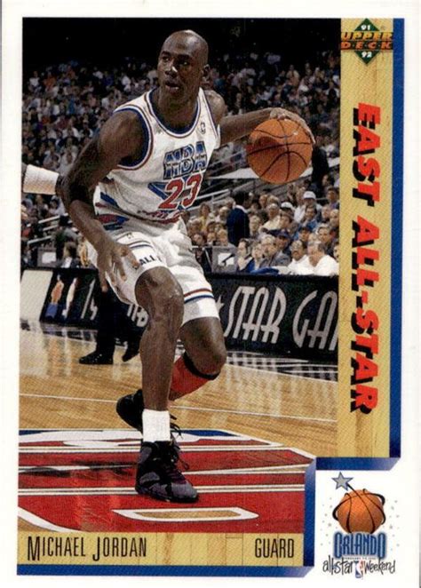 Michael Jordan 1991 Upper Deck 452 All Star Price Guide Sports Card