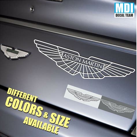 Aston Martin Vinyl Decal Logo Sticker Emblem Racing British Spots car ...