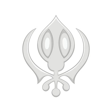 Sikhism symbol icon in cartoon style 14447584 Vector Art at Vecteezy