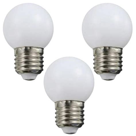 Kit 3 Lâmpada Led Bolinha 3w 127v Galaxy Branco Frio E27 Decorativa