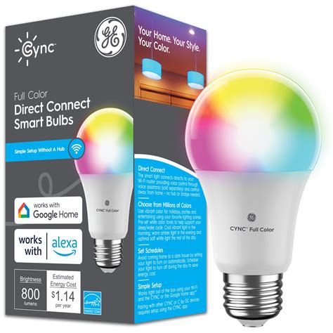 Ge Cync A Smart Led Light Bulb Color Changing Indoor Decor Lights