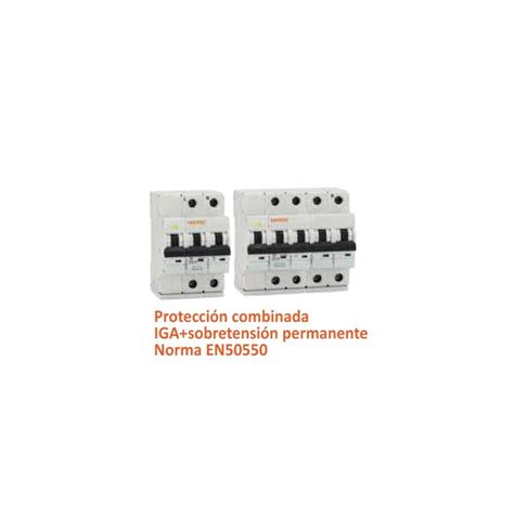 Epbov2c25 Protector Combi Alpha Sobretensiones Permanentes Iga 2p