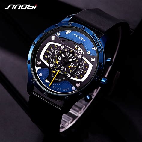 Sinobi Car Speed Sports Mens Watches Creative Mens Wristwatch Punk