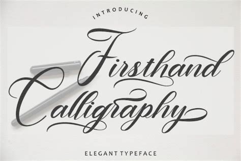 Firsthand Calligraphy font - Fontspace.io